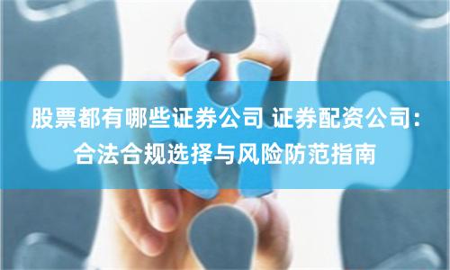 股票都有哪些证券公司 证券配资公司：合法合规选择与风险防范指南