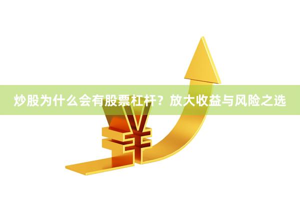 炒股为什么会有股票杠杆？放大收益与风险之选