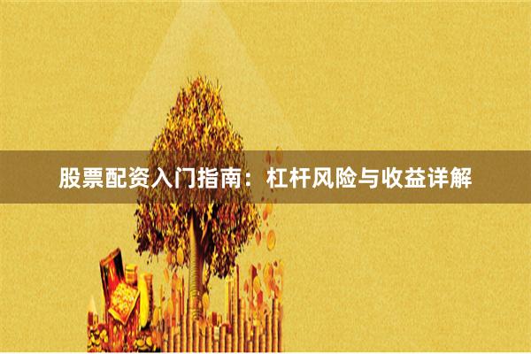 股票配资入门指南：杠杆风险与收益详解
